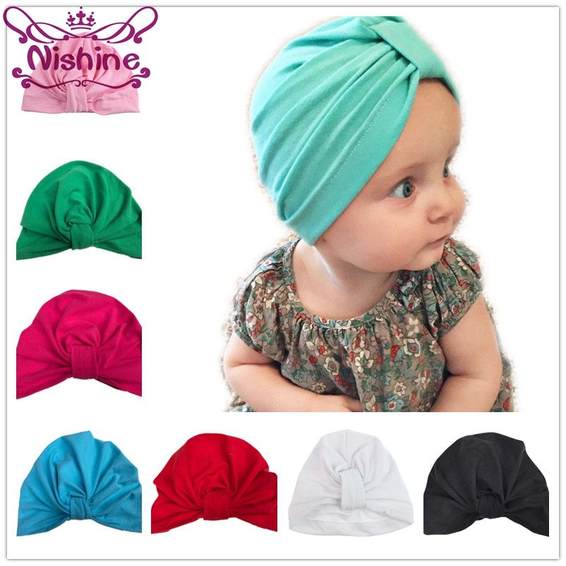 baby turban hat with bow