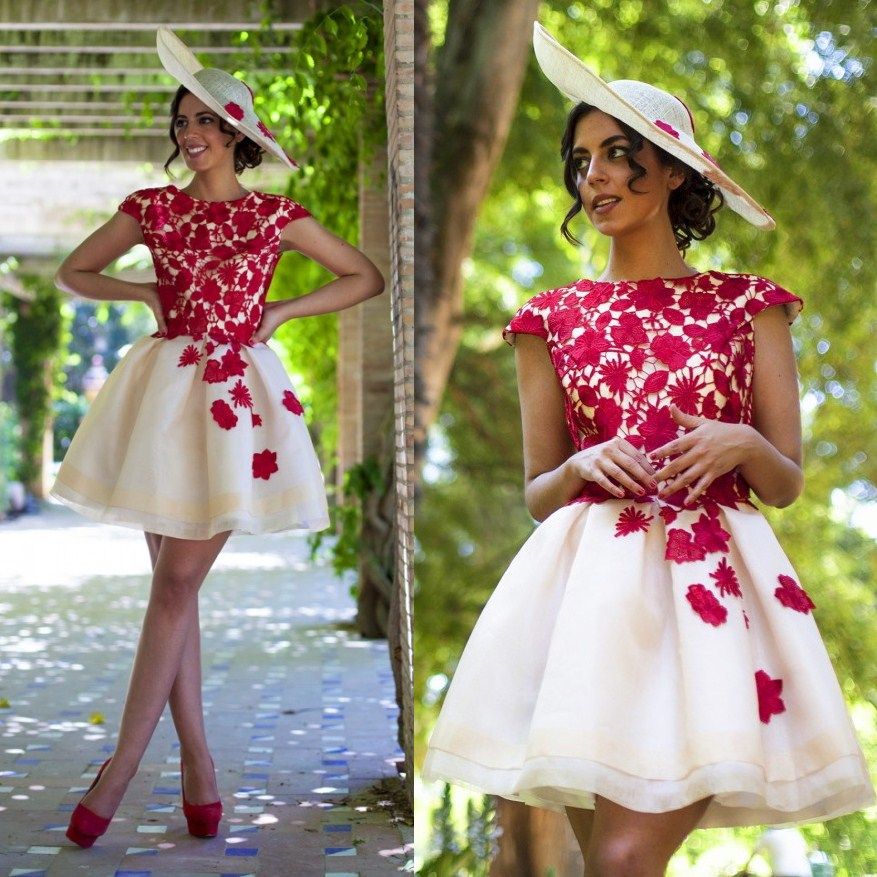 Image for short cream cocktail dresses