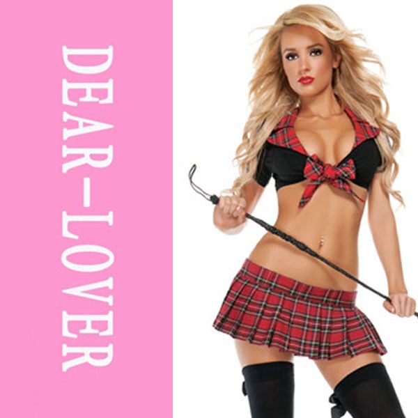free shipping seductive school girl red costume lc8672 sexy adult costume outfit exotic apparel halloween costumes for women - Exotic Halloween Costume free shipping seductive school girl red costume lc8672 sexy adult costume outfit exotic apparel halloween costumes for women - Exotic Halloween Costume