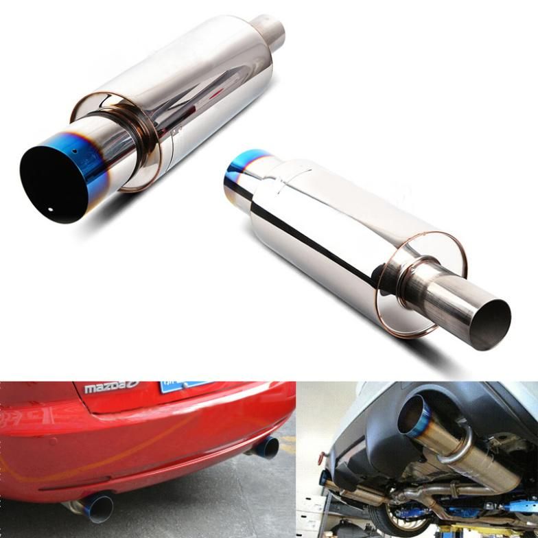 2019 Large Universal Car Exhaust Muffler Tip Tail Pipe Thick Stainless
