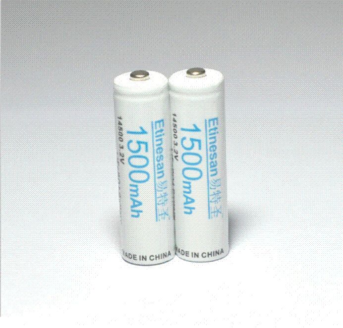 <b>8pcs</b> / <b>lot Etinesan</b> 3.2v 1500mAh 14500 <b>AA</b> LiFePo4 литиевая ...