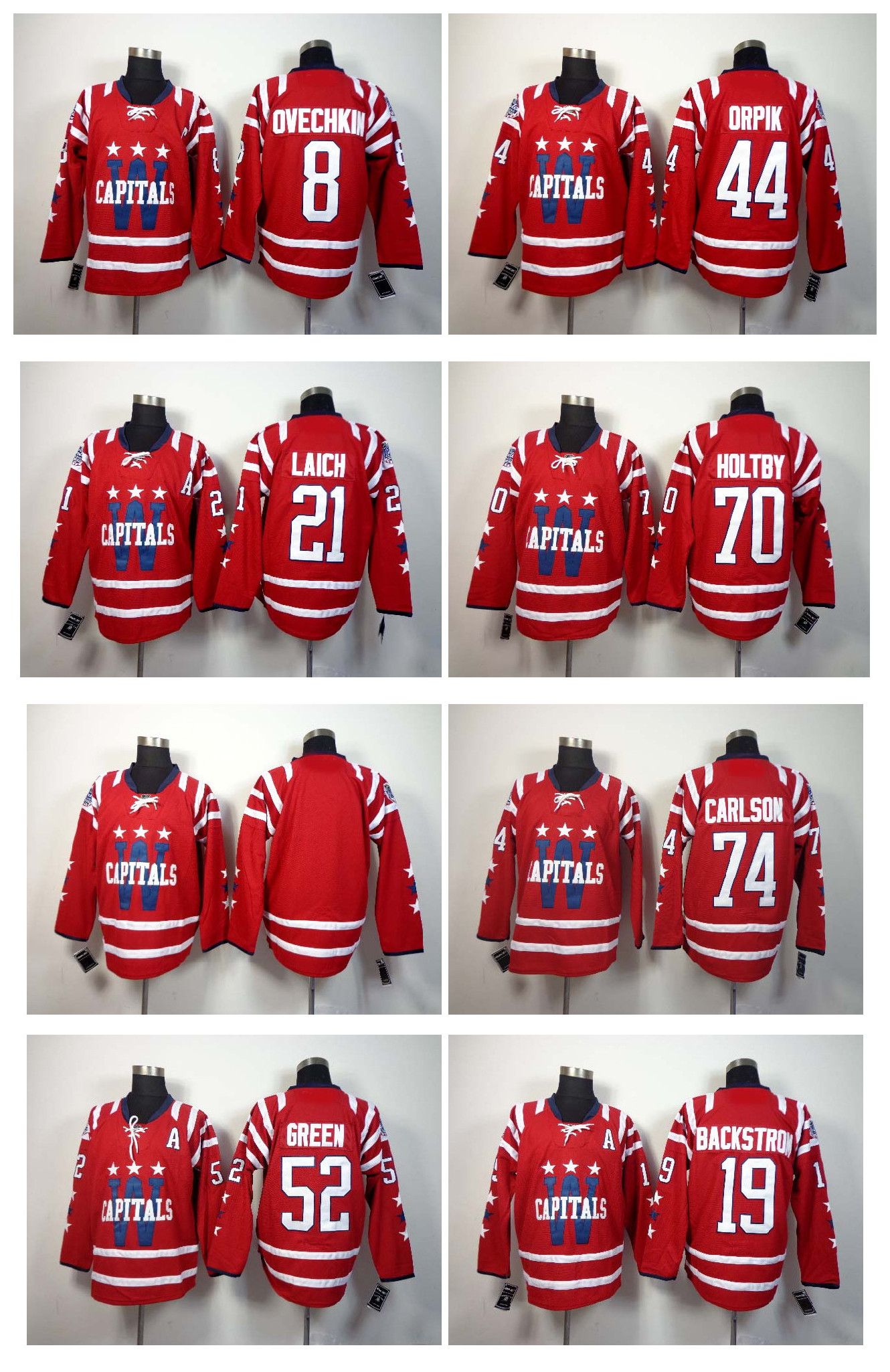 2020 Winter Classic Washington Capitals Ice Hockey Jerseys 8 Alex