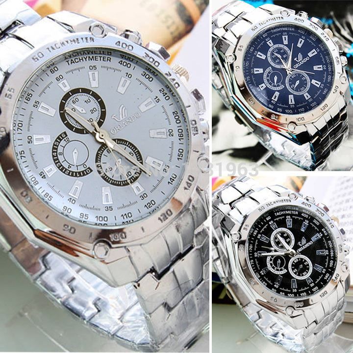 Wholesale Fashion Men Watches Stainless Steel Belt Sport Business