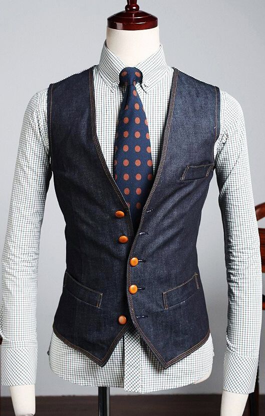 Mens denim waistcoat Kairuun Mens Top Sleeveless Cowboy Denim Waistcoat Gilets Lapel Slim Jeans Jacket Causal Outerwear. £ Men's Retro Vintage Motorcycle Denim Sleeveless Lapel Jeans Jacket Vest Waistcoat Gilets. £ out of 5 stars 2. Fly Year-uk Mens Summer Casual Jeans Vest Washed Denim Waistcoat.