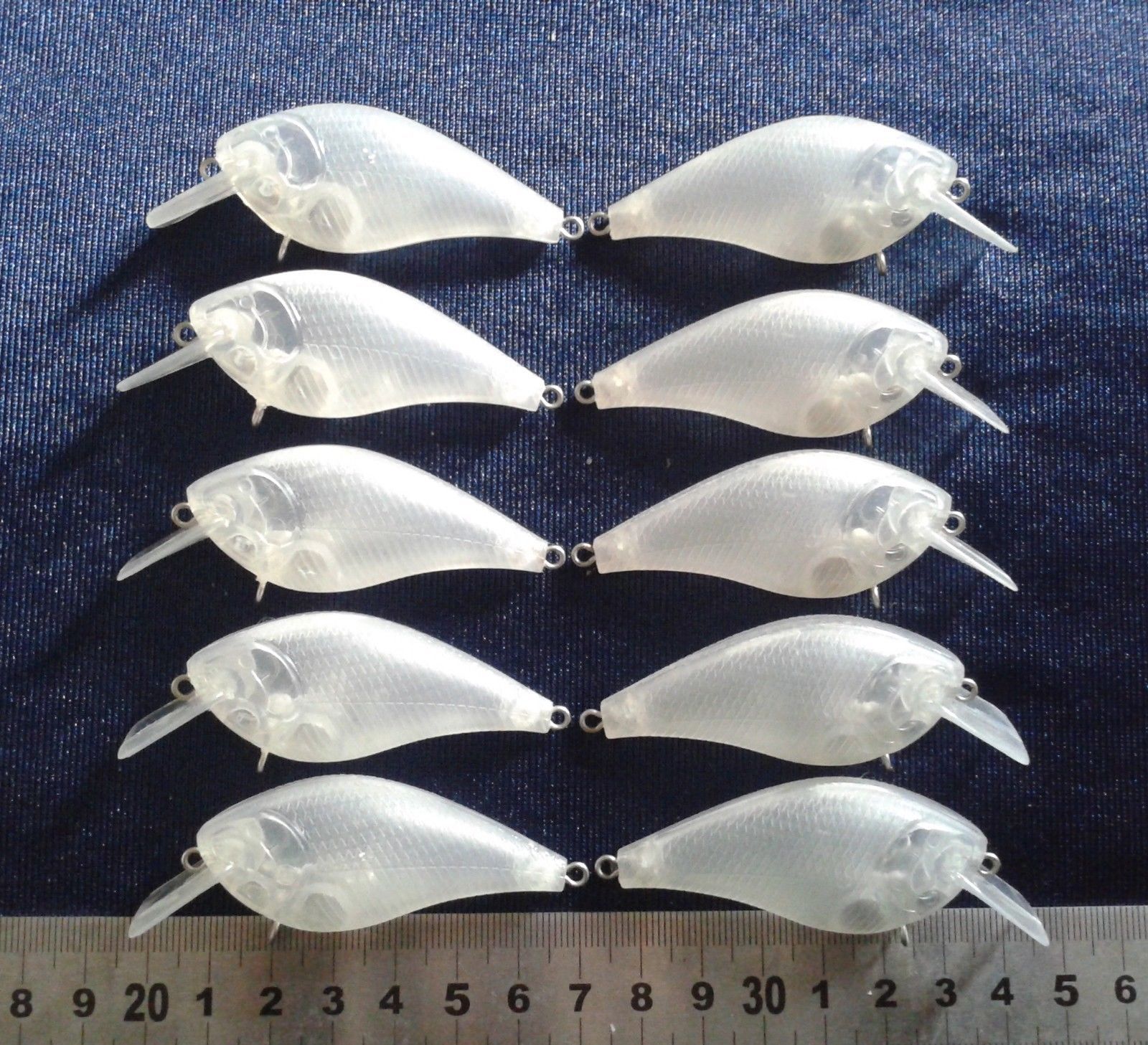 2019 Unpainted Lures Artificial Baits Crankbait Fishing Lure Body Hard Lures 2 3/4 Inch 1/4 OZ