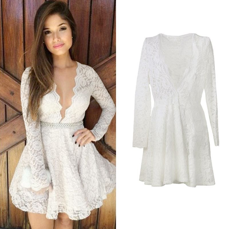 short casual lace dressesimage