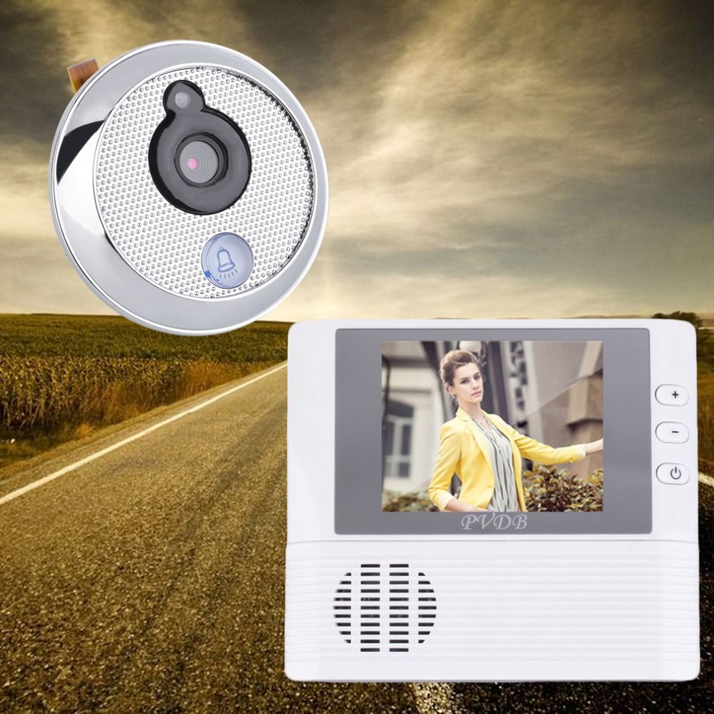 2020 2.8 LCD Digital Ring Monitor Door Peephole Viewer 0.3 Mega Pixels