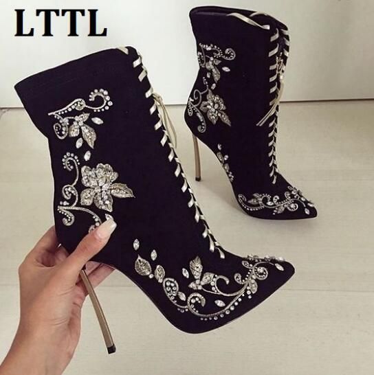 Botin Negro Tacon Aguja Online Store, UP TO 67% OFF | www.bravoplaya.com