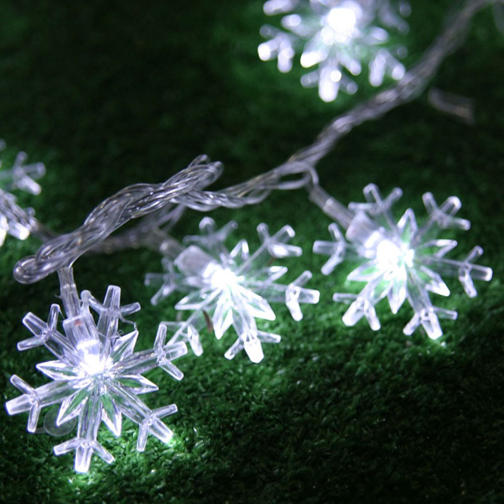 20led Led Snowflake Waterproof Strings Light Battery Energy Bubble 20led Led Snowflake Waterproof Strings Light Battery Energy Bubble Ball Lamp Xmas Wedding Party Holiday Decoration Lights String For