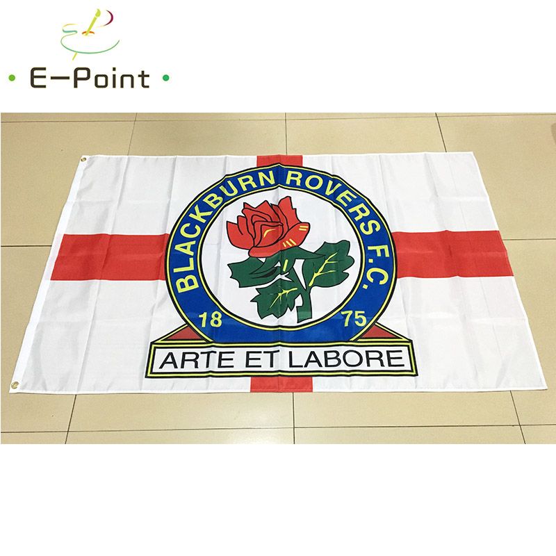 England Blackburn Rovers FC Type B 3*5ft 90cm*150cm Polyester EPL Flag