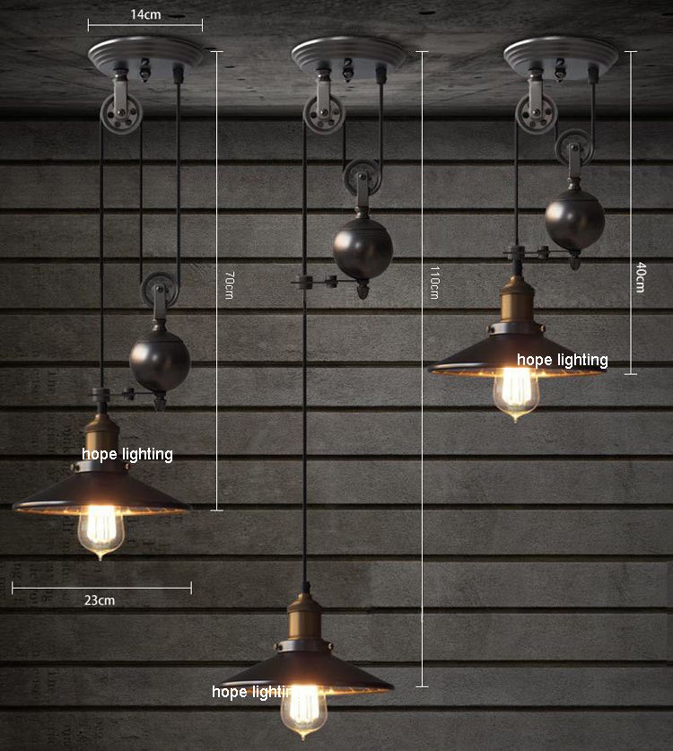 contemporary pendant lamps rise fall lights kitchen pulley lights
