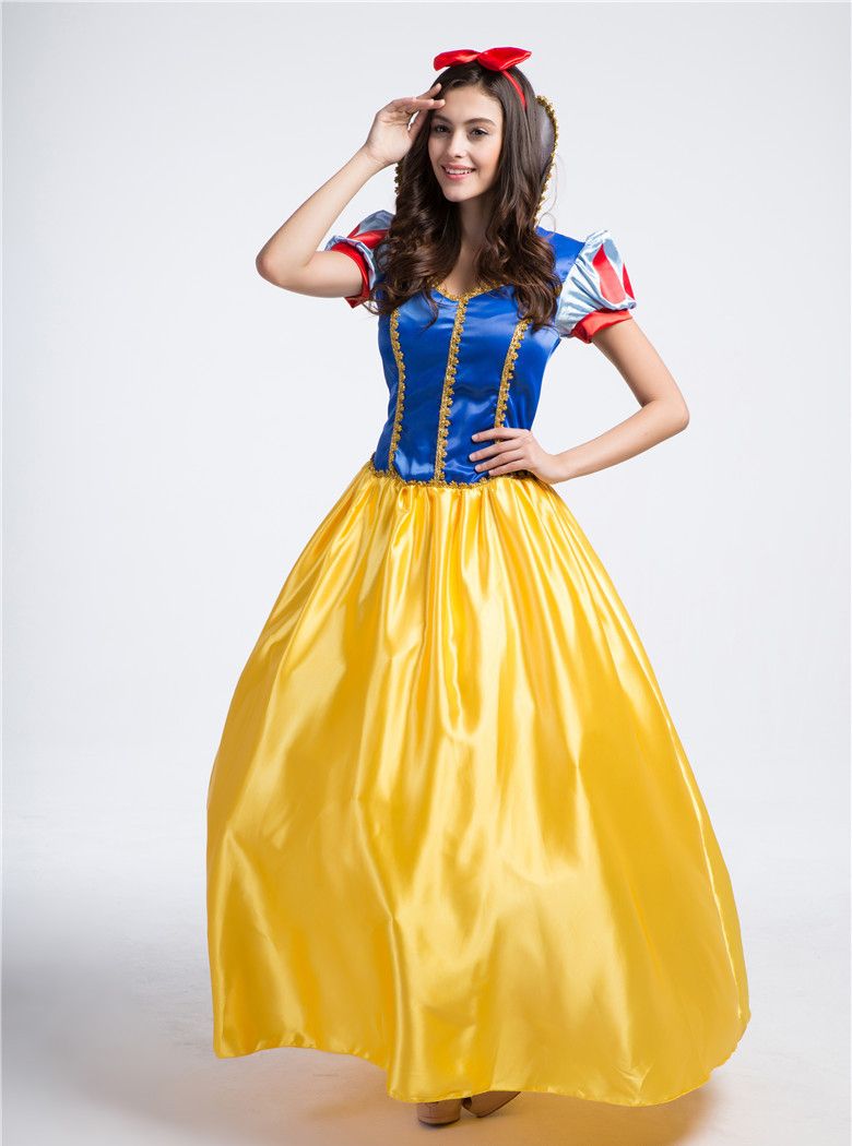 Compra Disfraz De Princesa Blancanieves De Lujo Para Mujer Con Enagua Para  Halloween Etapa Cosplay Fancy Party Dress Talla S XXL Barato | Entrega  Rápida Y Calidad | Es.Dhgate