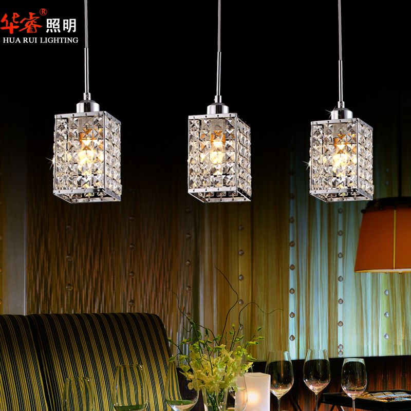 3head modern square led crystal chandeliers dining room lights 3head modern square led crystal chandeliers dining room lights