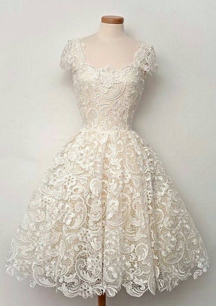 Discount Luxury A Line Lace Wedding Dresses Formal Square Off Shoulder