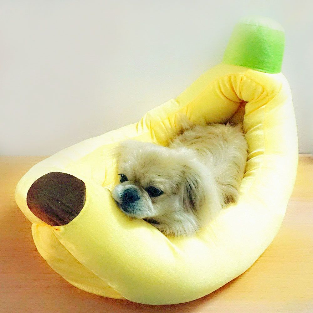 2019 High Quality Comfortable Dog Beds Soft Cotton Dog Mats Banana