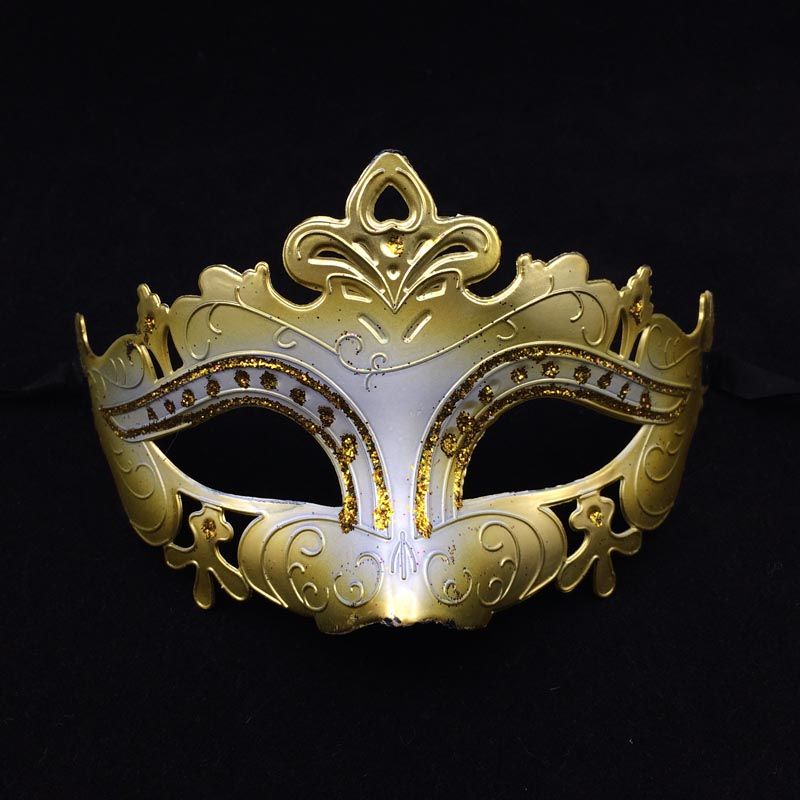 Crown Party Masks Gold Princess Half Face Mask Masquerade Mask