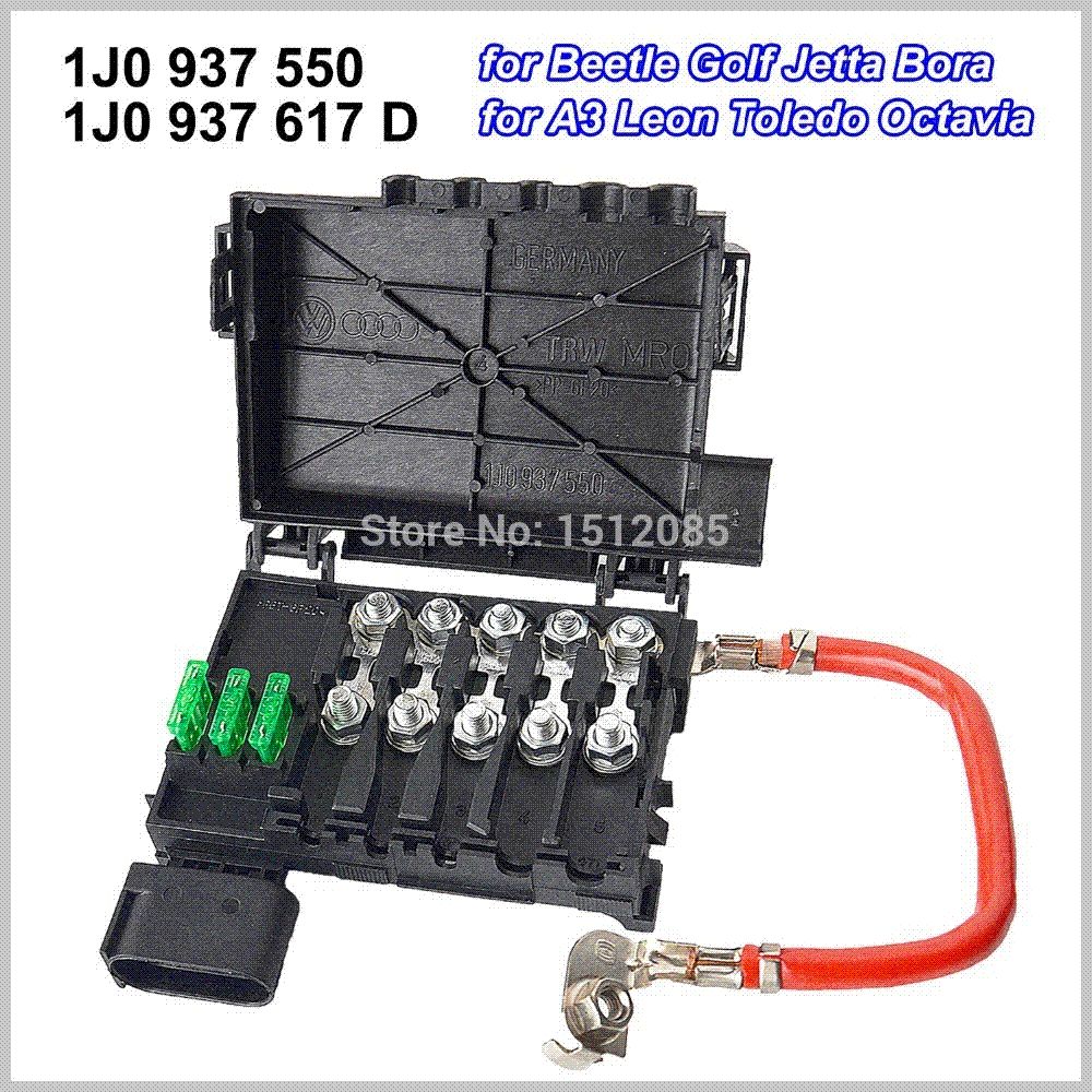 -& 1-Year Warranty- Fuse Box for VW Beetle Golf Jetta OE#1J0937617D,  1J0937550, 1J0937550AA, 1J0937550AB AC AD Box Catch Fuse Music Fuse Music  Online with ...