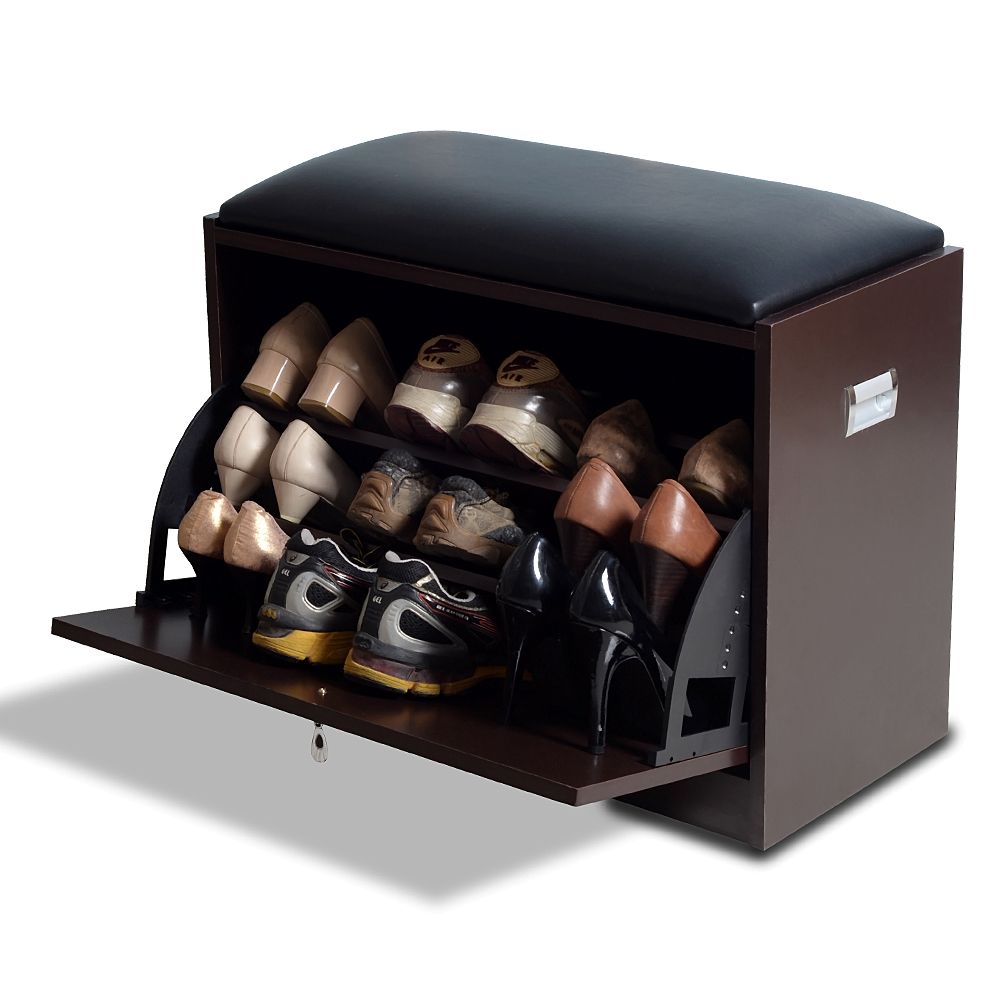 Wood Shoe Cabinet Rack With Seat Living Room Storage Chest Wood Shoe Cabinet Rack With Seat Living Room Storage Chest Ottoman Brown Color Stock In Us Organizer