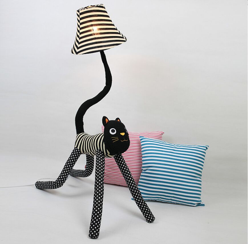 Acheter Lampes Sur Pied En Tissu Chat Clown Un Sac Lampe De Chevet Creative Enfants Mignons Lampe De Chevet Du Salon Chambre A Coucher Lampe De Lecture Veilleuses De 235 12 Du