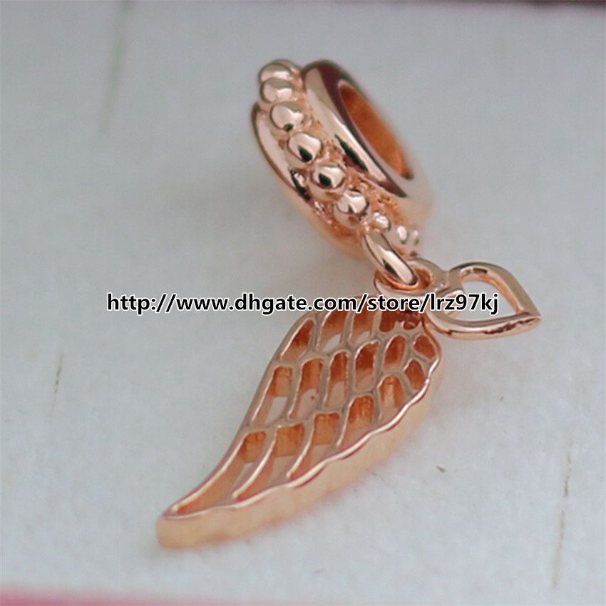 pandora angel wing charm rose gold