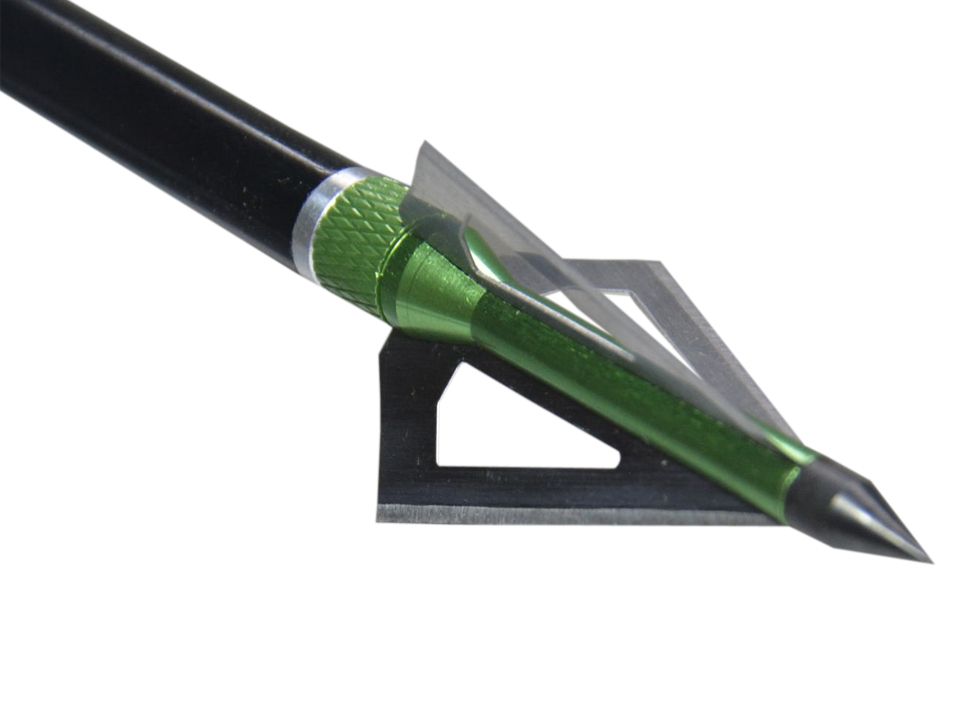 2019 Green 100Gr Hunting Arrow Heads Arrows Compound Bow Crossbow