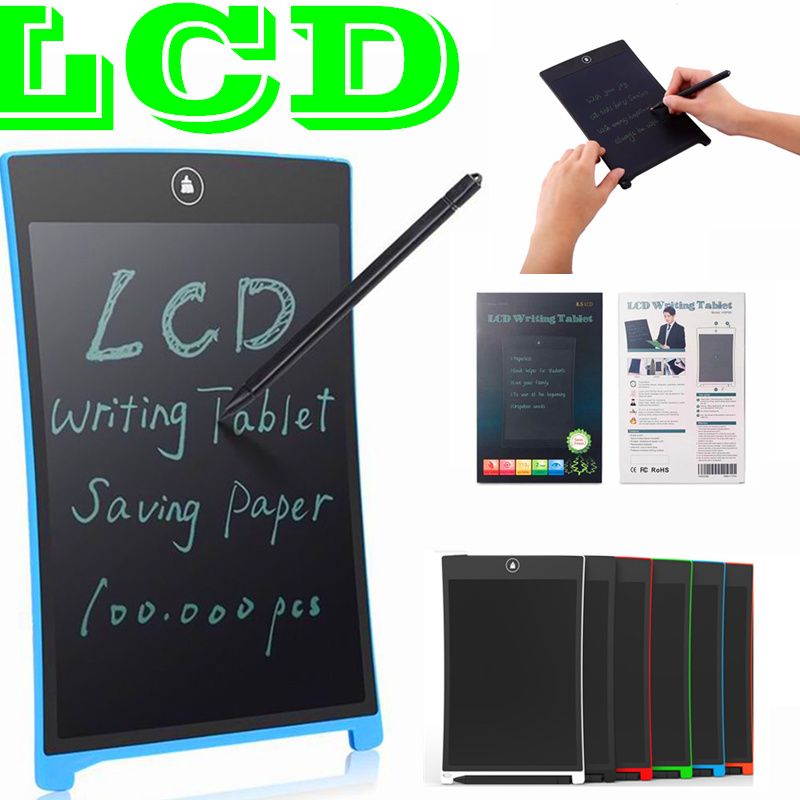 Color : Picture color , Size : 8.5 inches LCD Tablet 3 Pcs 8.5 Inches Childrens Drawing Board LCD Writing Board Electronic Office Small Blackboard Suitable For Kids For Home School and Office