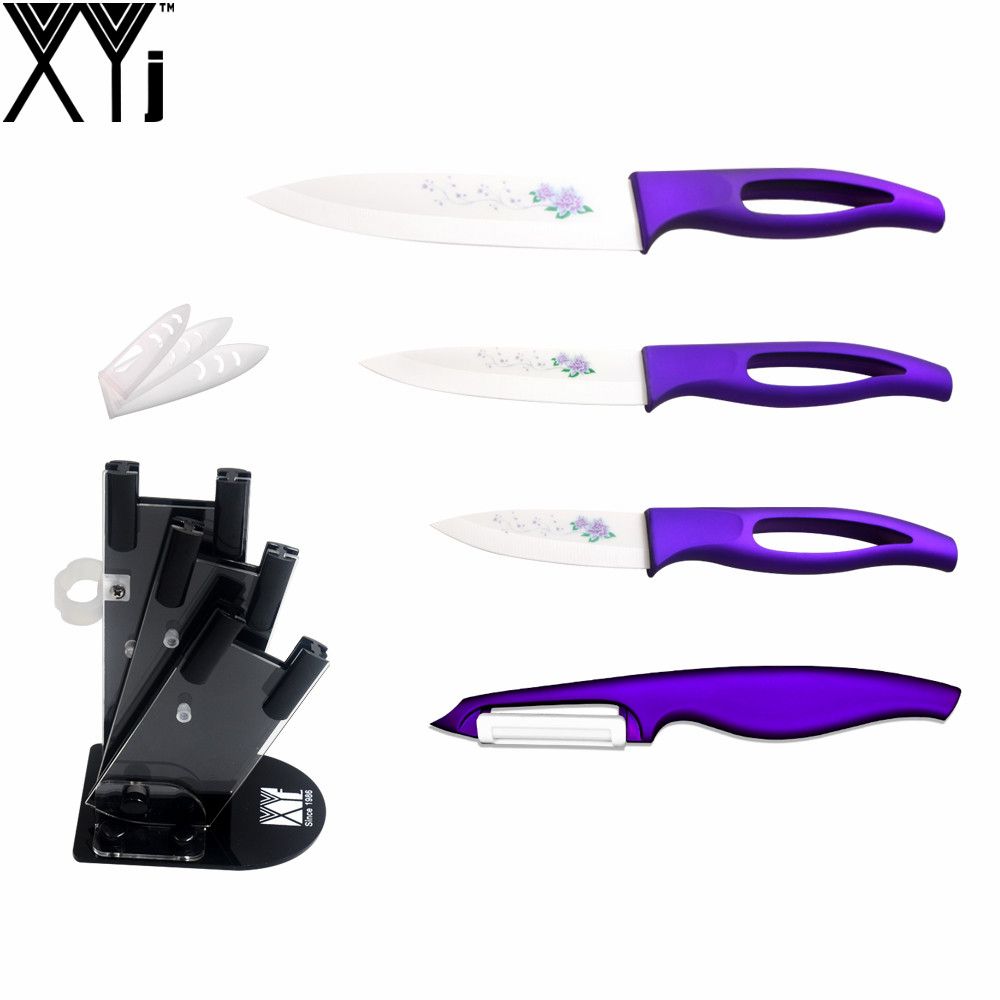 kitchen knives set xyj brand ceramic 3 paring 4 utility 5 slicing knife peeler stand new cooking tools names of kitchen knife names87 kitchen