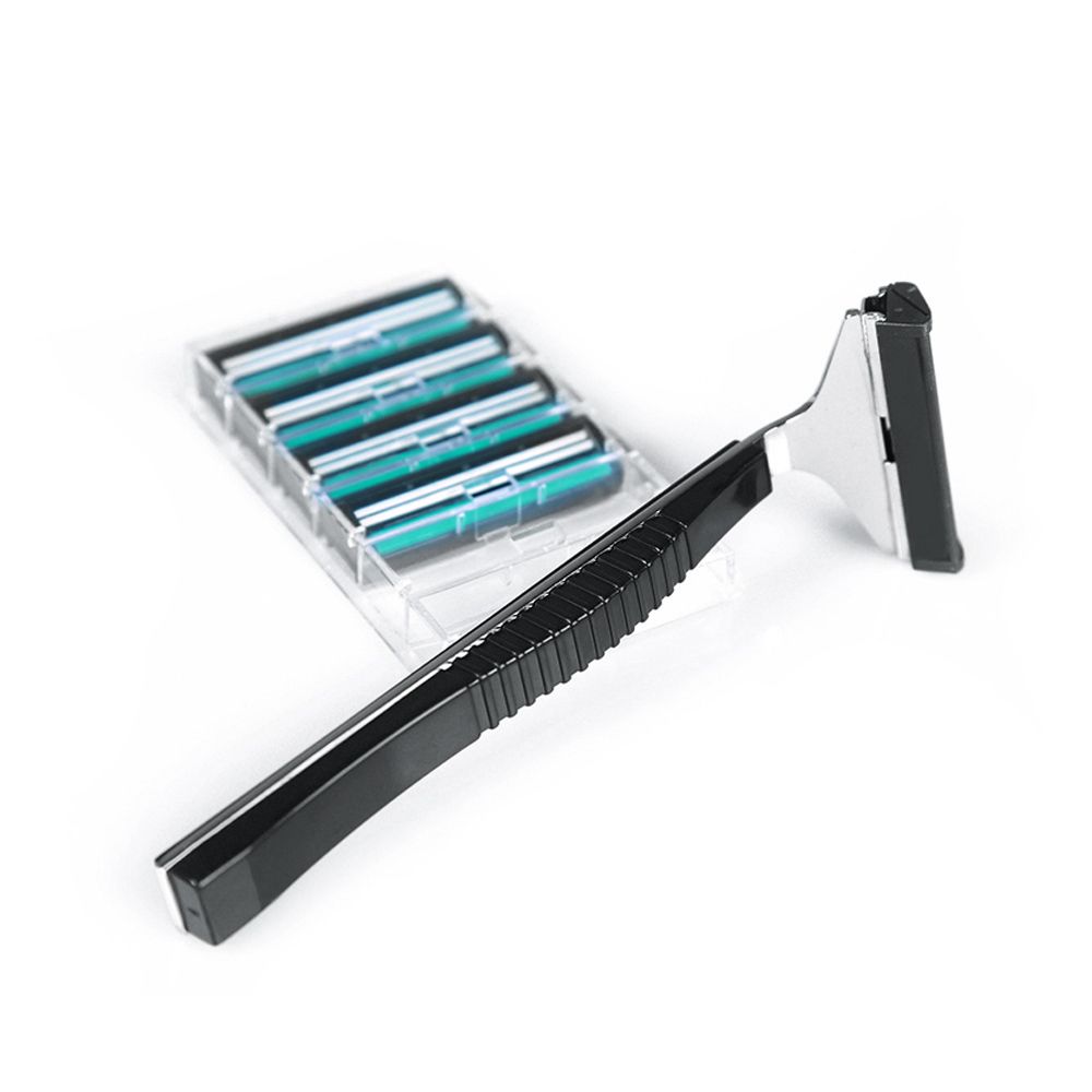 2018 Wholesale Shaving Razor Blade Set Cartridge Handle For Men Fixed