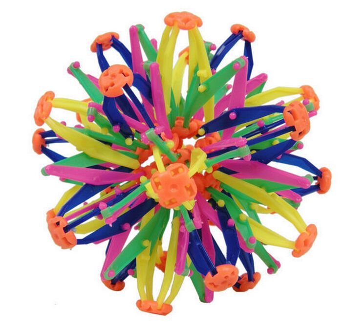New Party Christmas Gift Expanding Sphere Mini Ball Kids Toy Rainbow