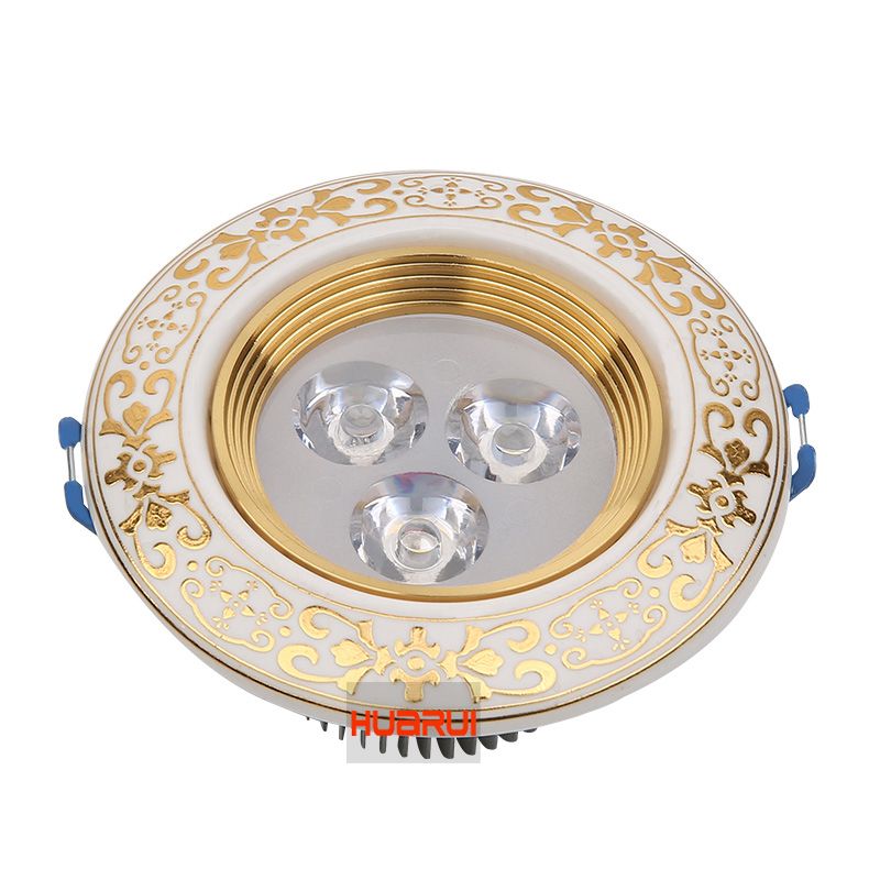 Compre Focos LED Dorados Lámparas De Pasillo Empotradas De Estilo