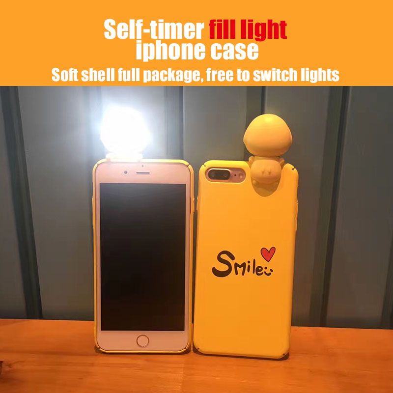 self timer fill led light for iphone x 8plus 7plys 8 7 selfie light self timer fill led light for iphone x 8plus 7plys 8 7 selfie light phone case with retail package led light iphone case selfie online with 7 7 piece on