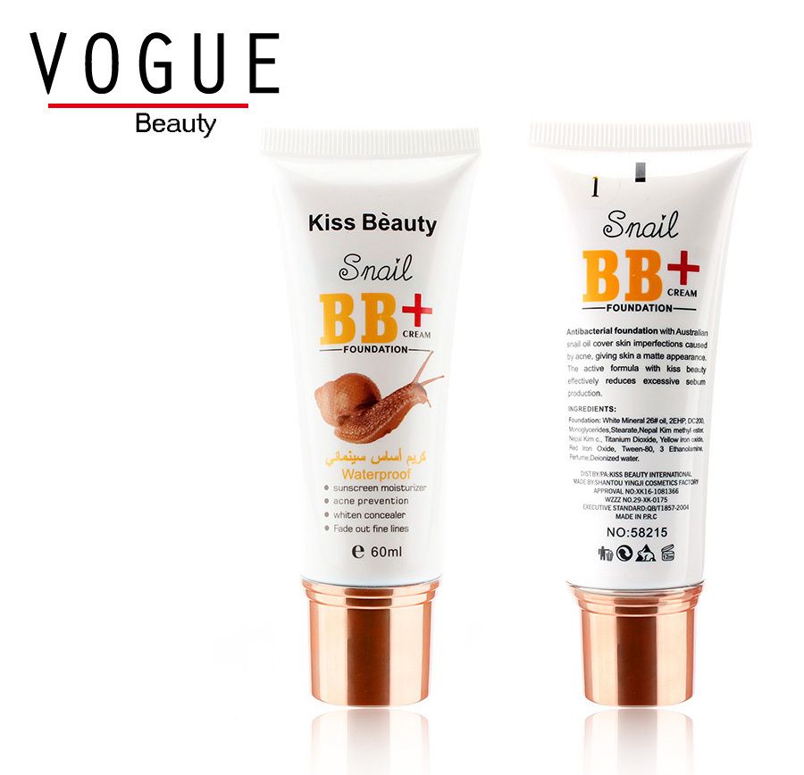 Kiss Beauty2015 Snail BB Cream Face Waterproof Foundation For Women Moisturizer Sun Block