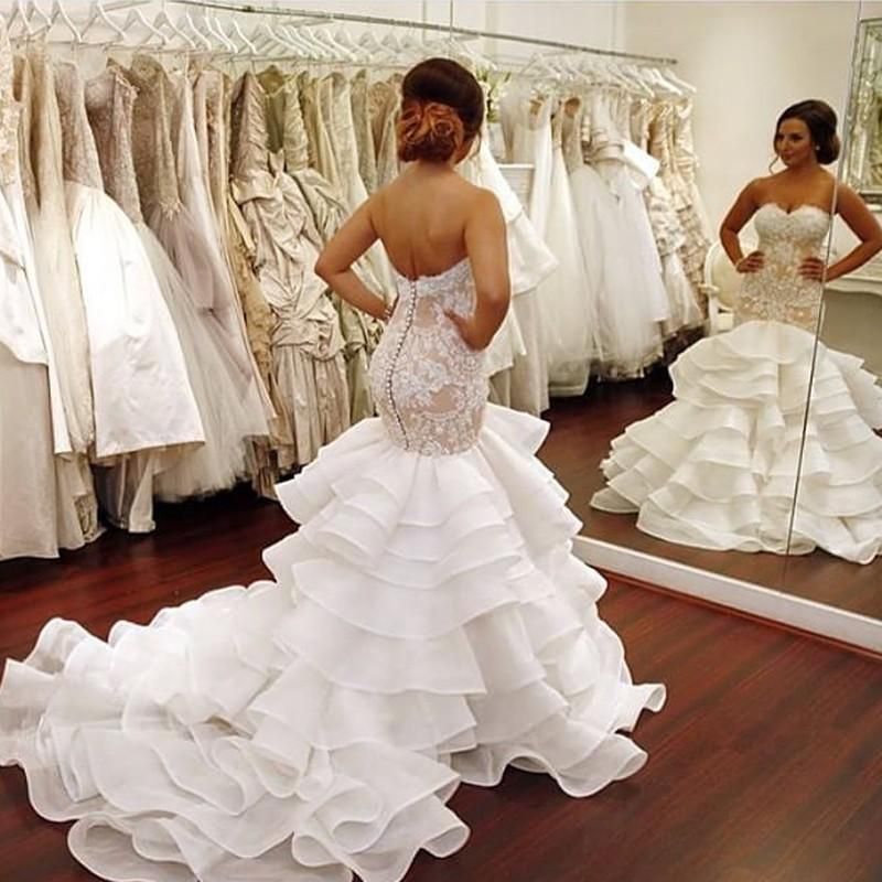vestido de novia corte sirena pinina – vestidos de fiesta