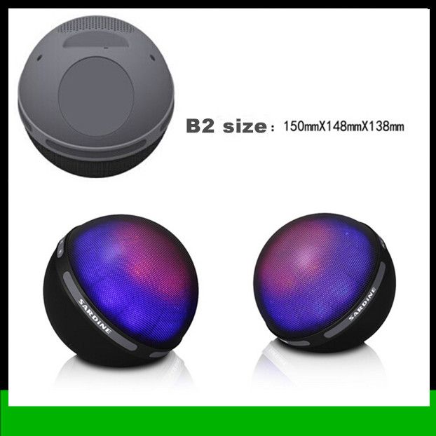 2018 sardine speaker tws b2 full color led bluetooth speakers with