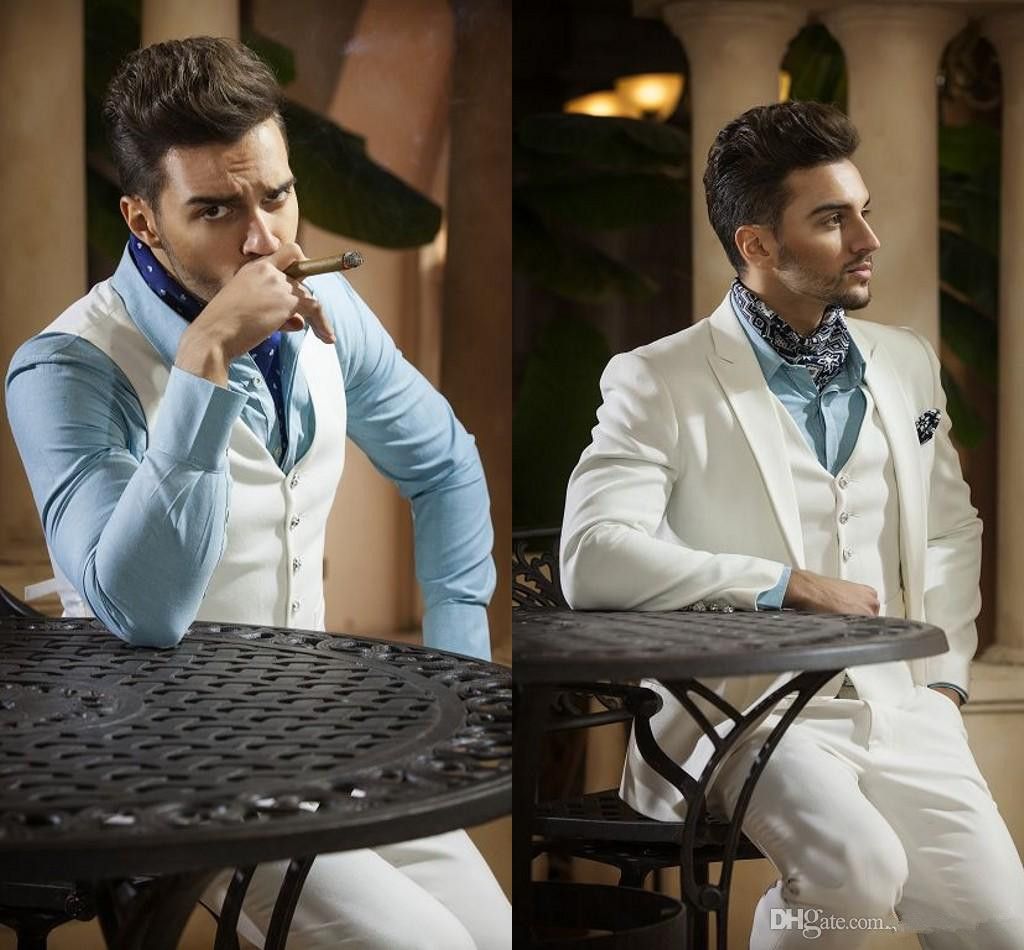 Cheap 2015 New Fashion White Men'S Wedding Suit Mens Suit Jacket ...