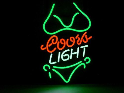 2019 New Coors Light Bikini Girl Neon Beer Sign Light Bar