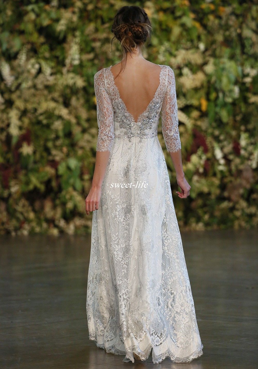 silver bridal lace