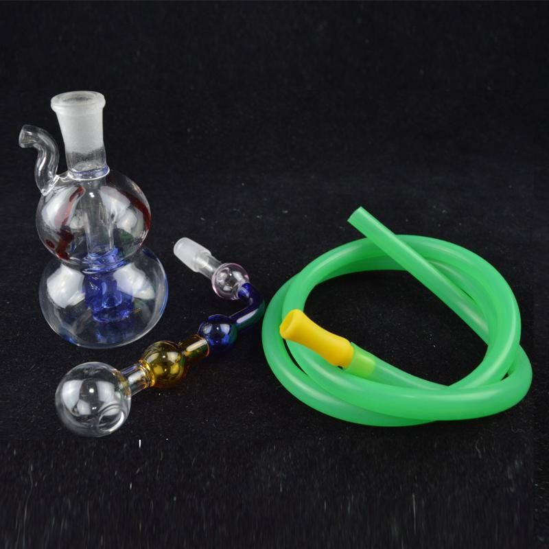 2020 New Design Glass Water Bong 3.5 Inch Colorful Downstem Gourd
