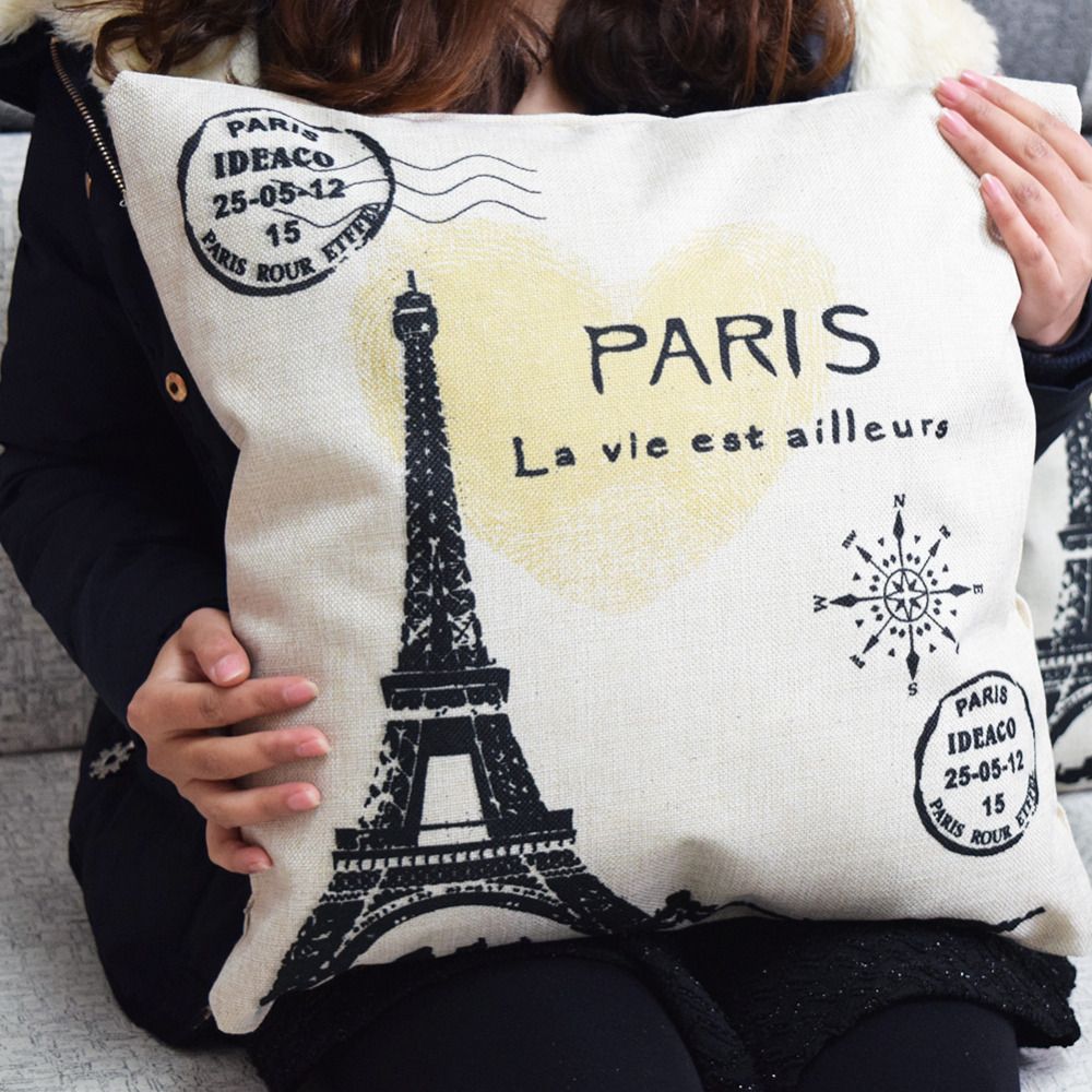 Vintage Paris Eiffel Tower Pillow Cushion Cover Pillow Case Home with The Brilliant decorative pillows eiffel tower for Residence Vintage Paris Eiffel Tower Pillow Cushion Cover Pillow Case Home with The Brilliant decorative pillows eiffel tower for Residence
