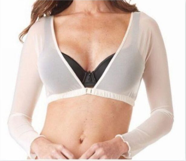 Amazing Arms Sheer Arm Coverage Sleeveless Undergarment Flab To Fab