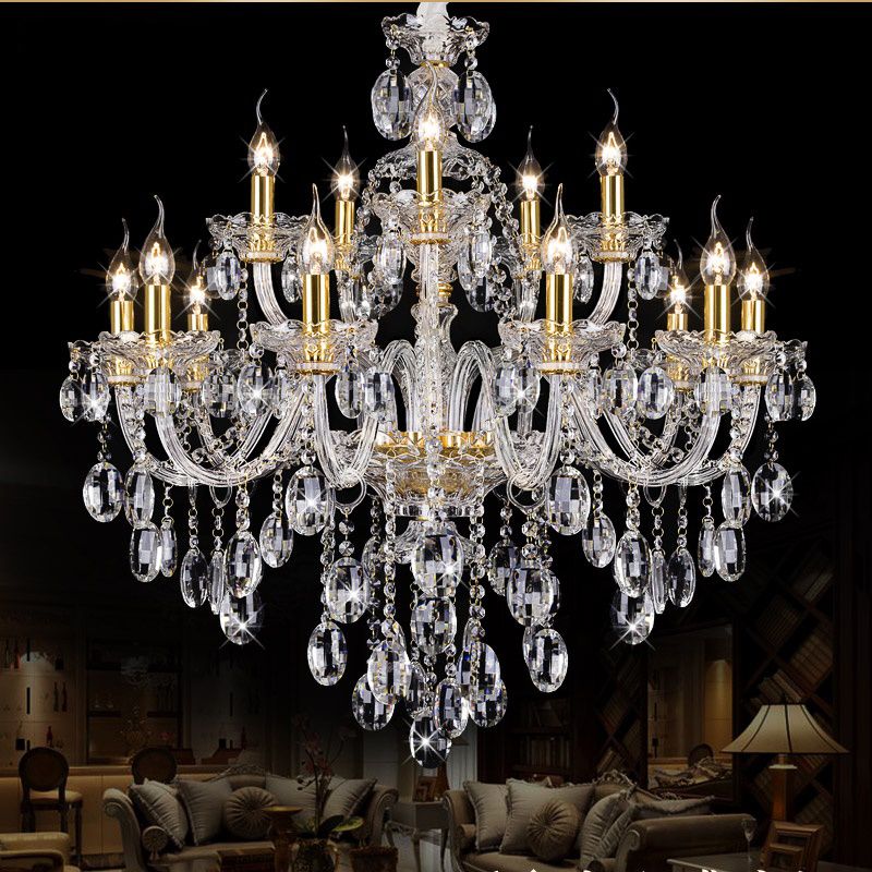 Led Light Chandelier Modern Crystal Large Chandeliers Luxury Led Light Chandelier Modern Crystal Large Chandeliers Luxury Lighting Fashion Transpa K9 Droplight Black
