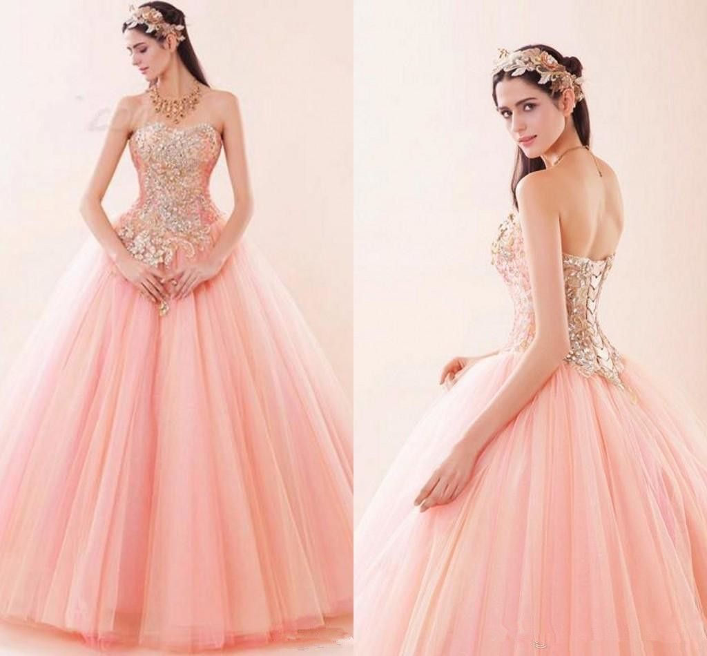 Big pink prom dress