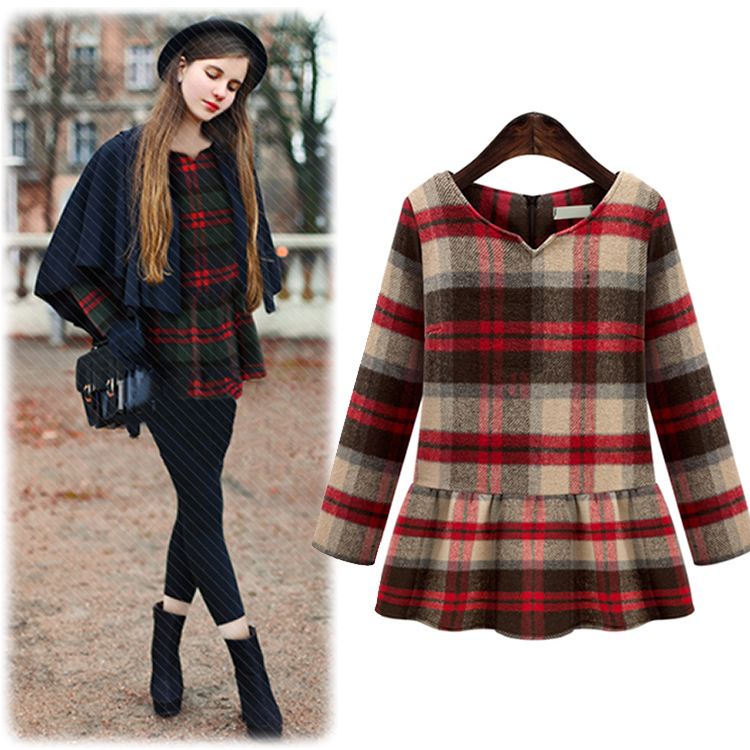 Red checkered vintage outfits for women pictures 2016 Red checkered vintage outfits for women pictures 2016