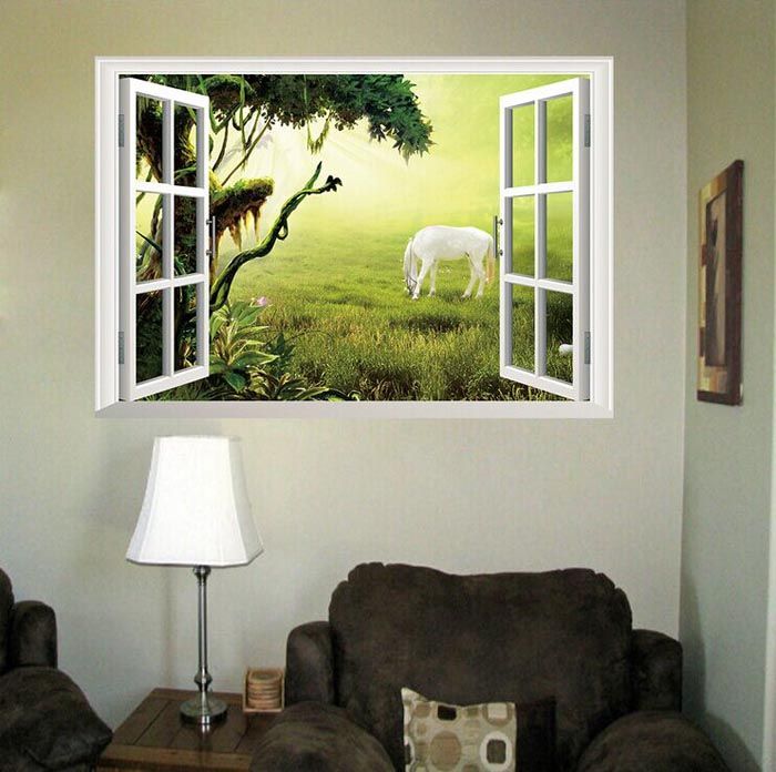 Acquista Fantastic Fairytale Dream Windows Adesivi Murali Soggiorno ... Acquista Fantastic Fairytale Dream Windows Adesivi Murali Soggiorno ...