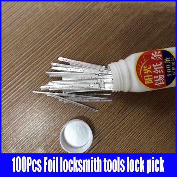 Aluminum Foil Lock Pick Tools Locksmith Picking Tool Set Professional