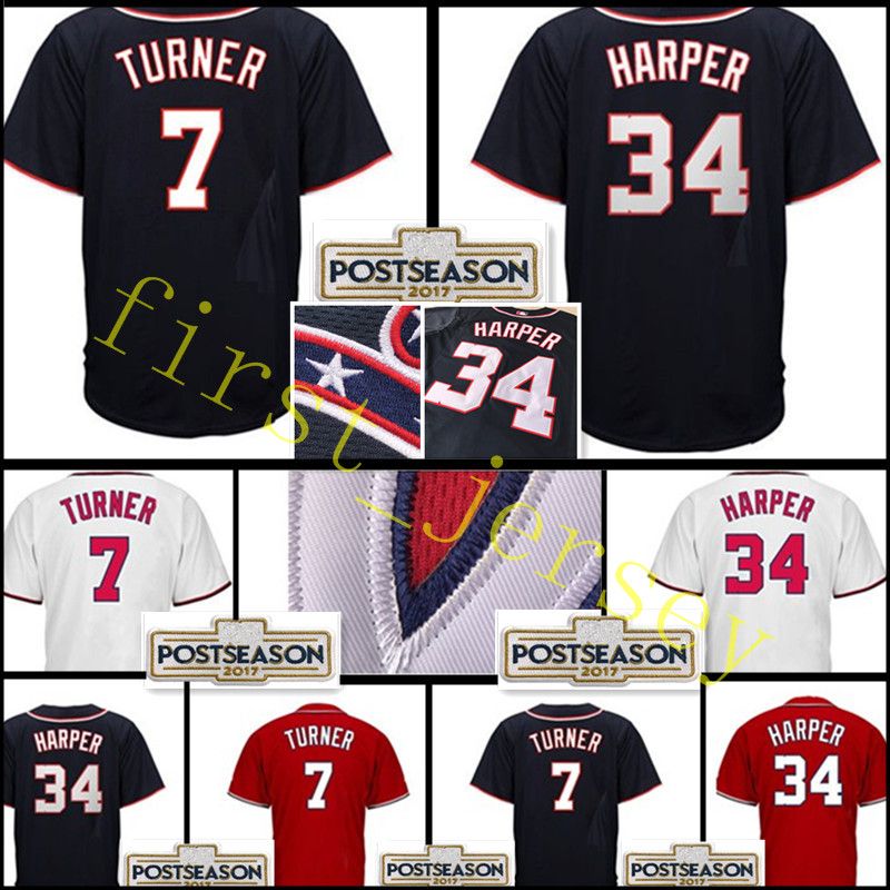 2020 Men'S 34 Bryce Harper 7 Trea Turner Jersey Cheap Stitched