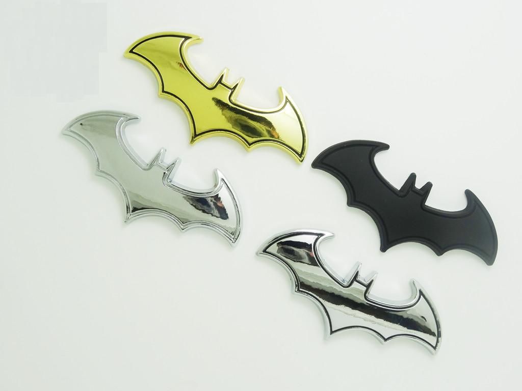 2020 Chrome Metal BATMAN Car Emblem 3D Sticker Bat BATMAN Car Badge