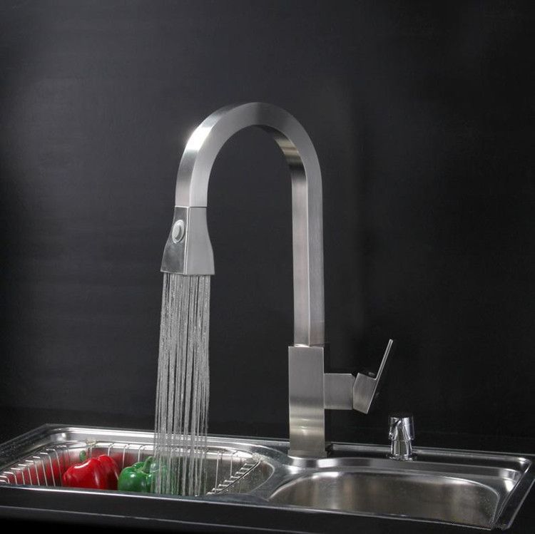 2018 New 3kg Large Heavy Solid Brass Square Shape Single 2018 New 3kg Large Heavy Solid Brass Square Shape Single Lever Pull Out Kitchen Faucet Sink Mixer Tap From Sinoexpress 161 81 Dhgate Com
