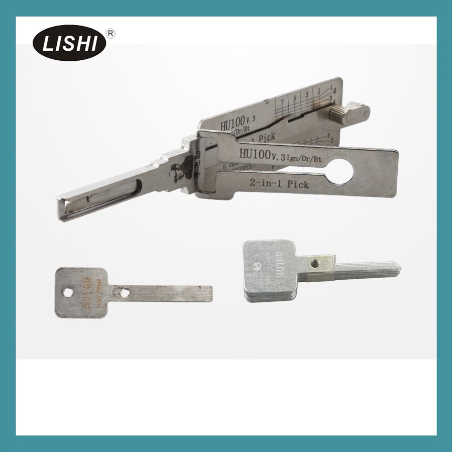 LISHI HU100 2 In 1 Auto Pick And Decoder For Opel/Buick/Chevy Locksmith Lock Pick Locksmith Tool
