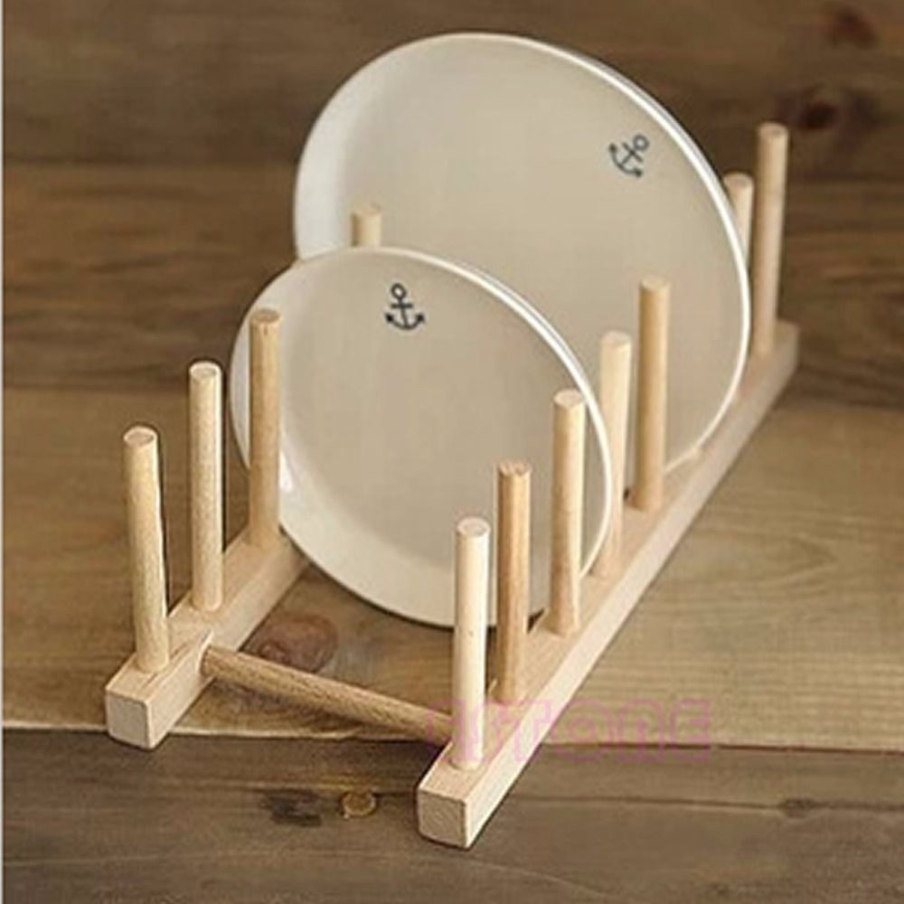 2019 New Wooden Drainer Plate Stand Wood Dish Rack 7 Pots Cups 2019 New Wooden Drainer Plate Stand Wood Dish Rack 7 Pots Cups Display Holder Kitchen From Alihash2018 06 Dhgate Com